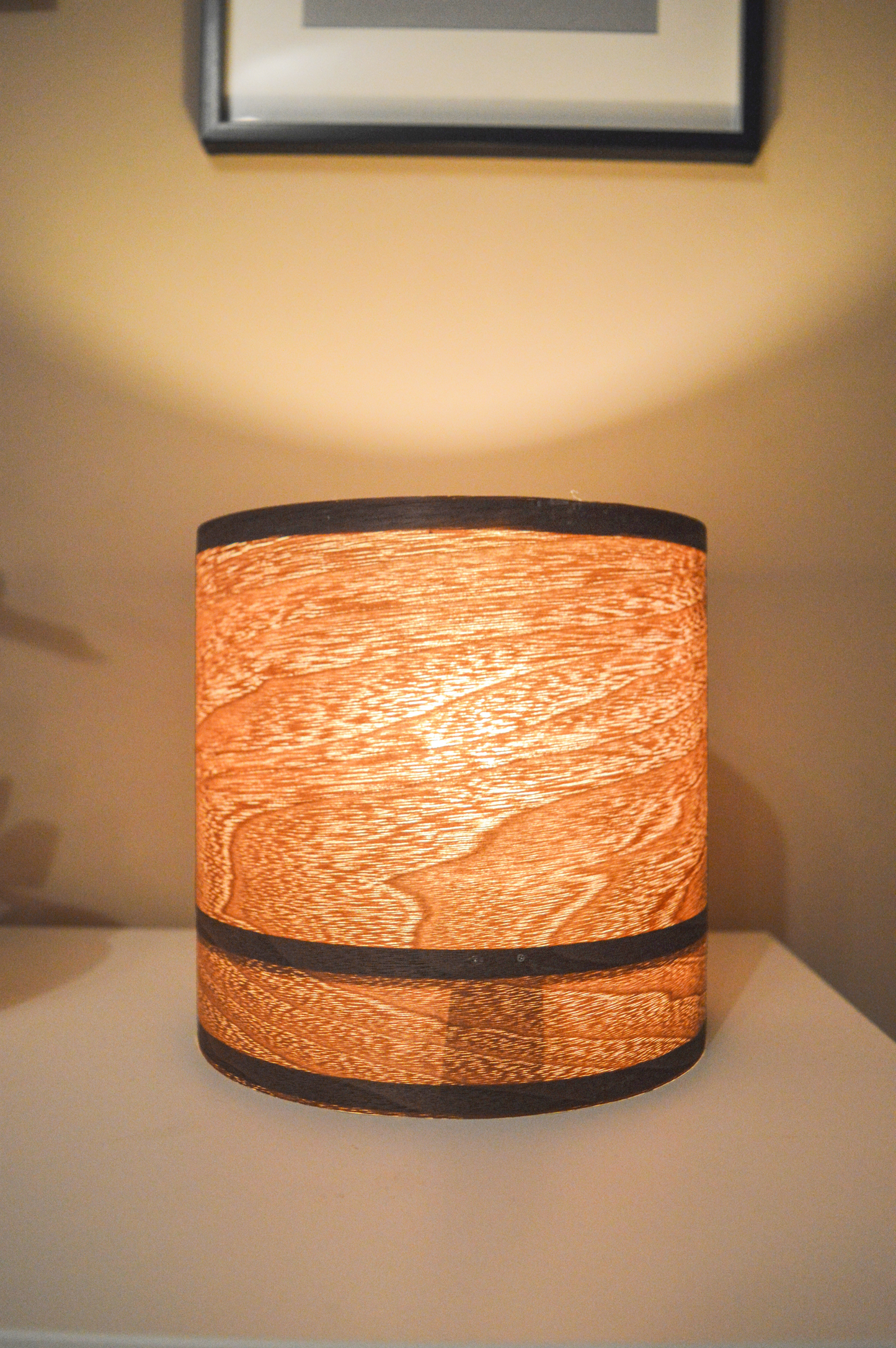 Dark Brown Wendy | Walnut Veneer Table Lamp