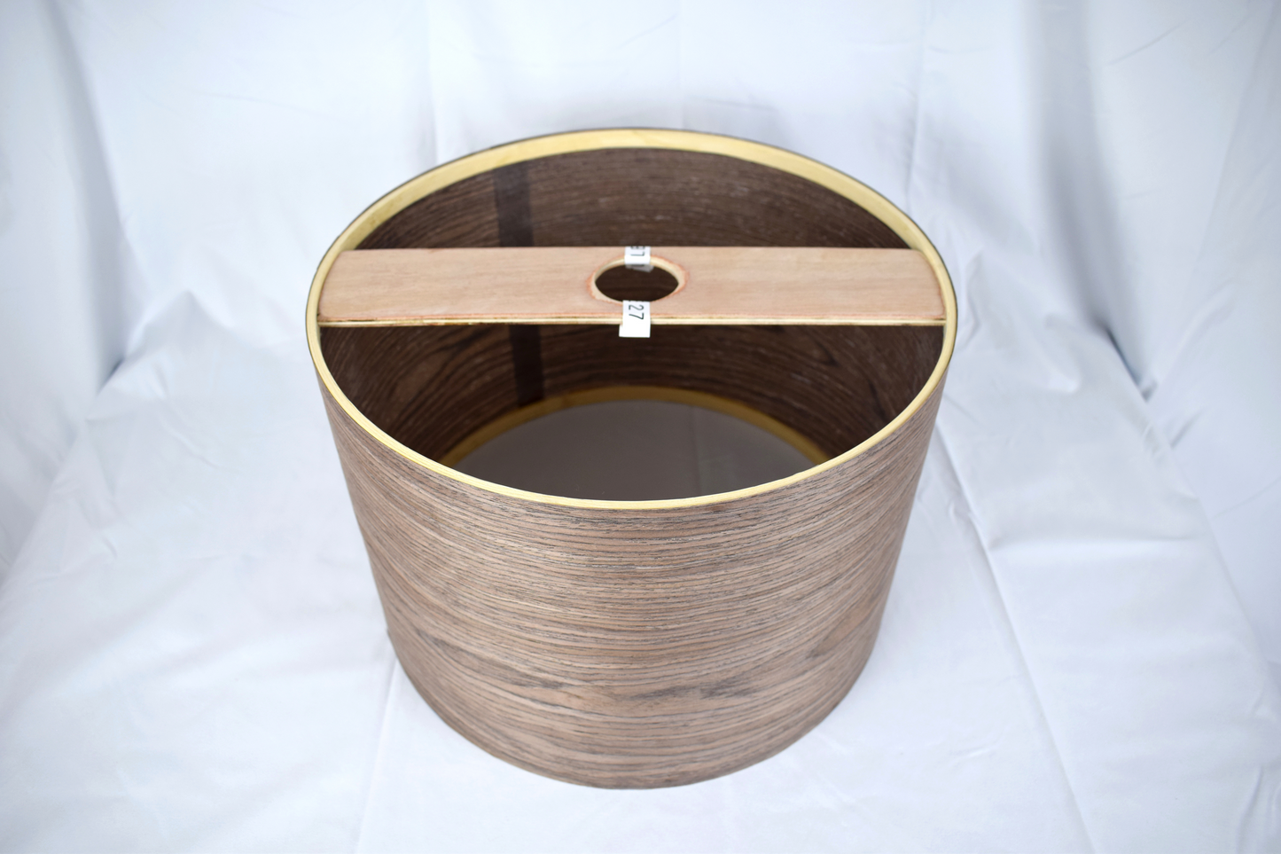 30cm Dark Walnut Wood veneer ceiling pendant light shade