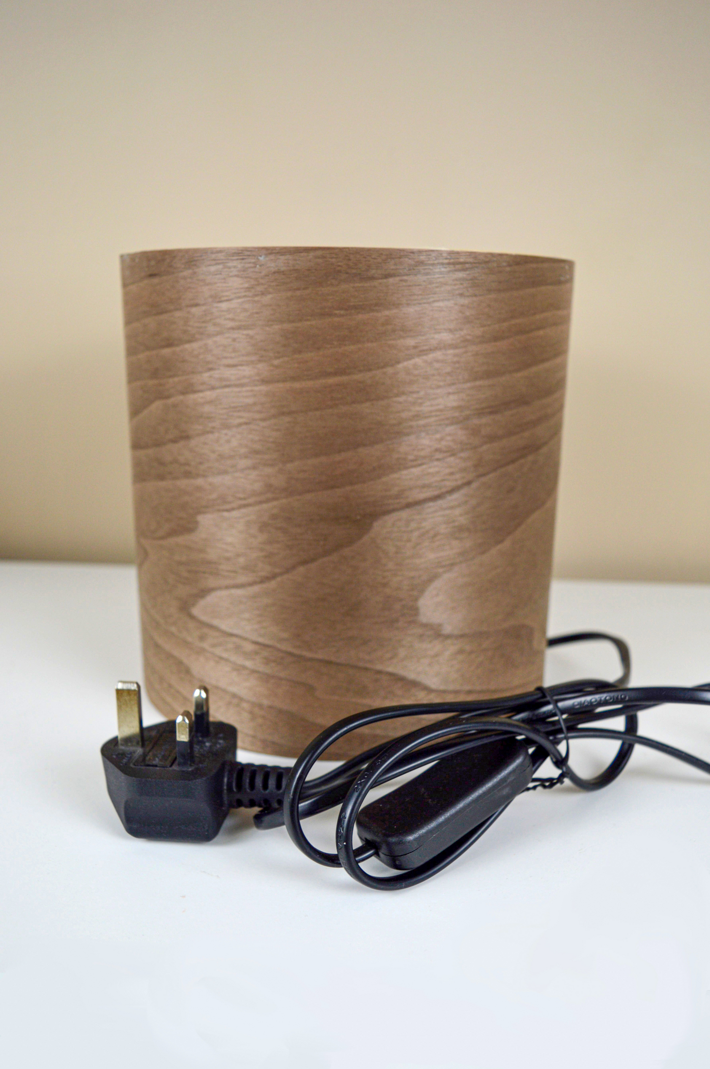 Dark Brown Wendy | Walnut Veneer Table Lamp