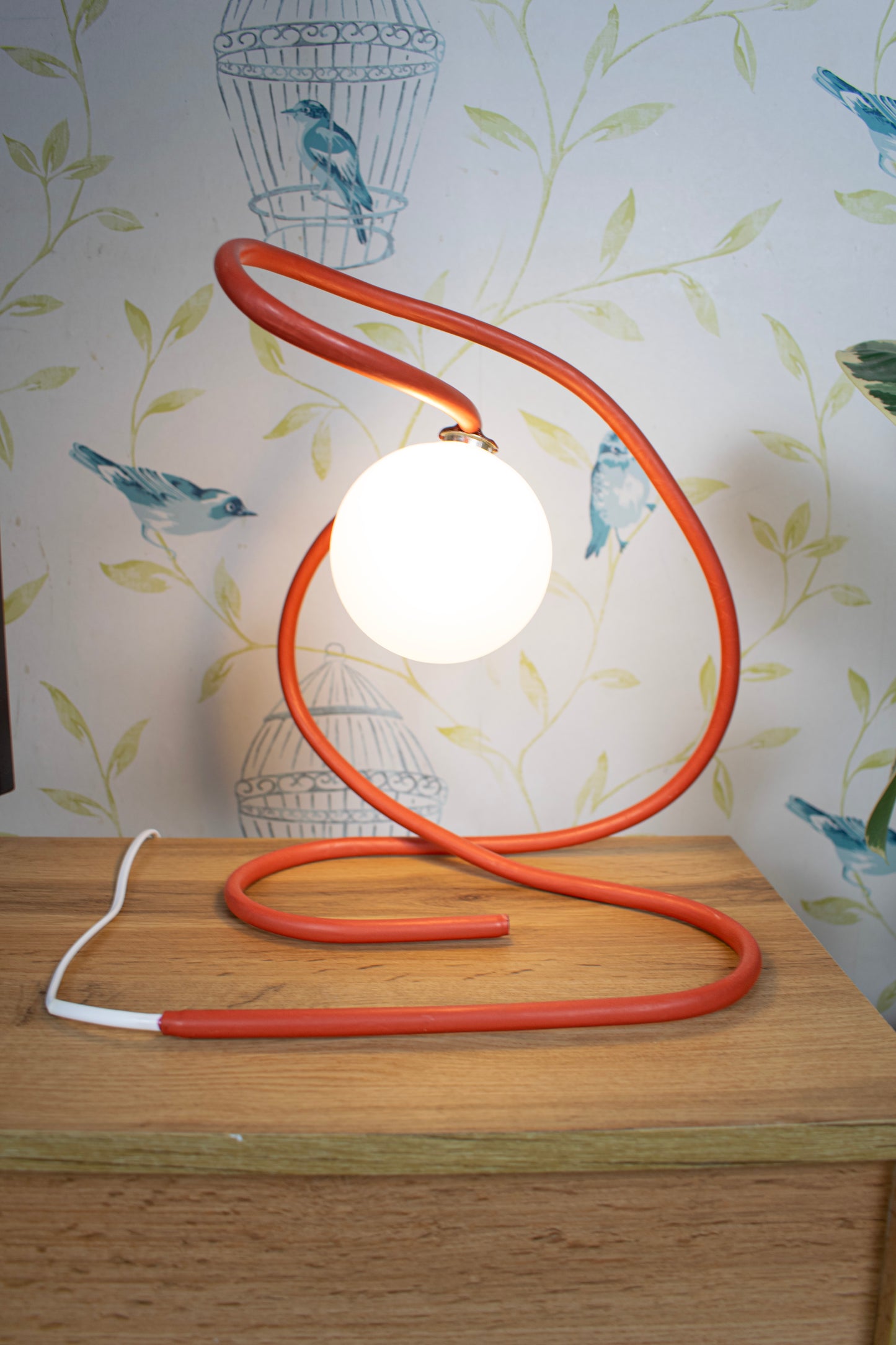 Red Thalia | Large Sculptural Table Lamp