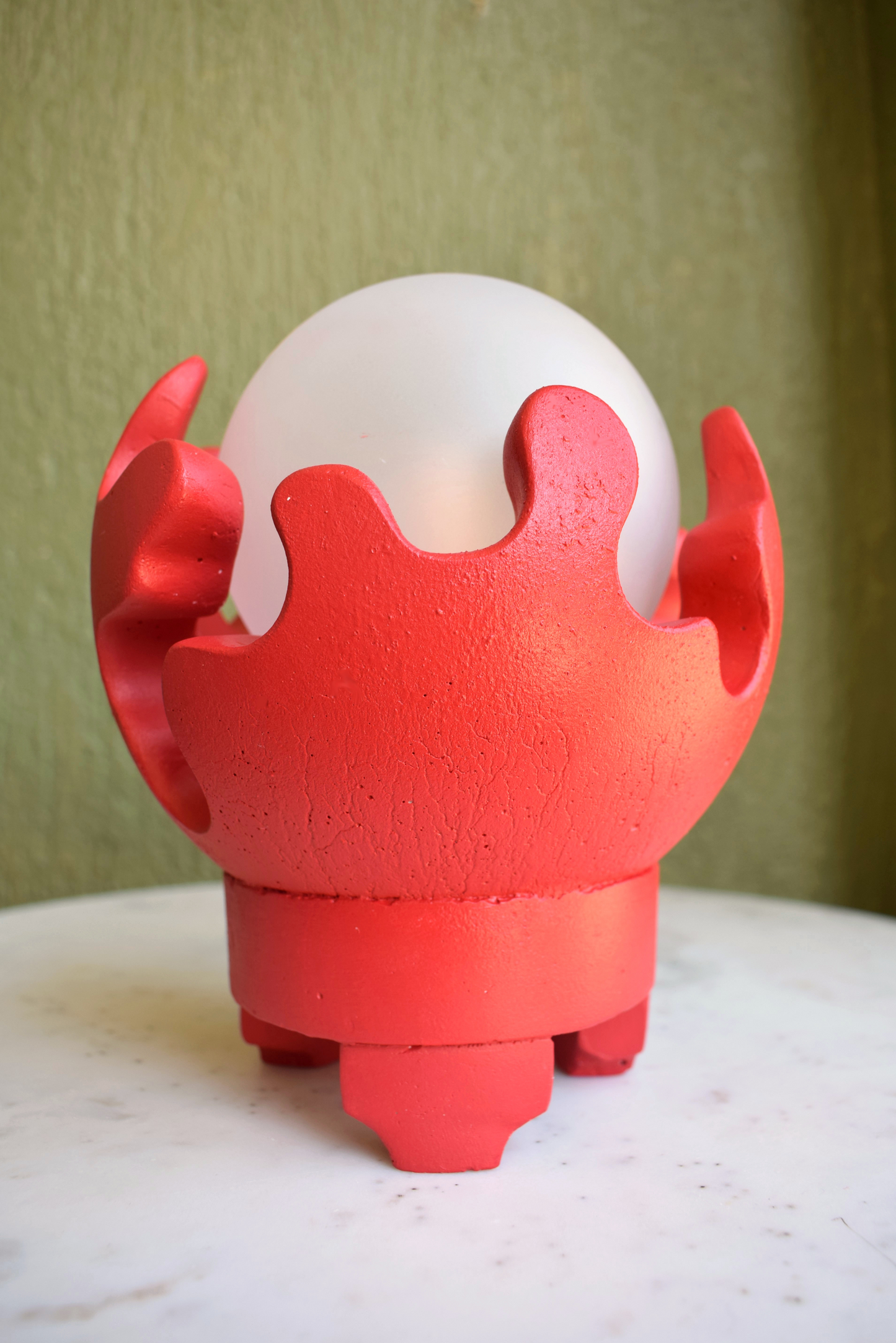 Red Cora | Modern Abstract Table Lamp