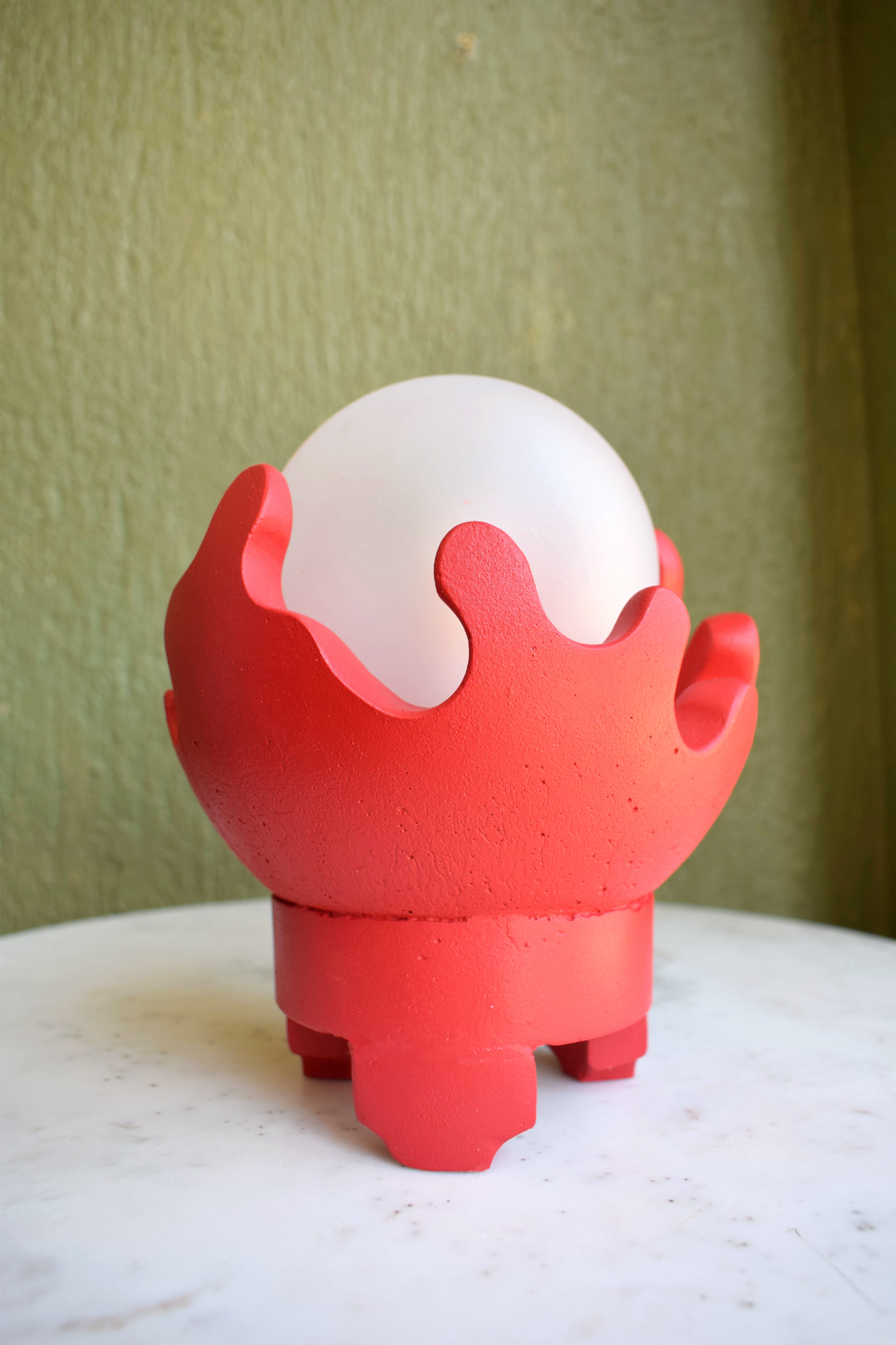 Red Cora | Modern Abstract Table Lamp