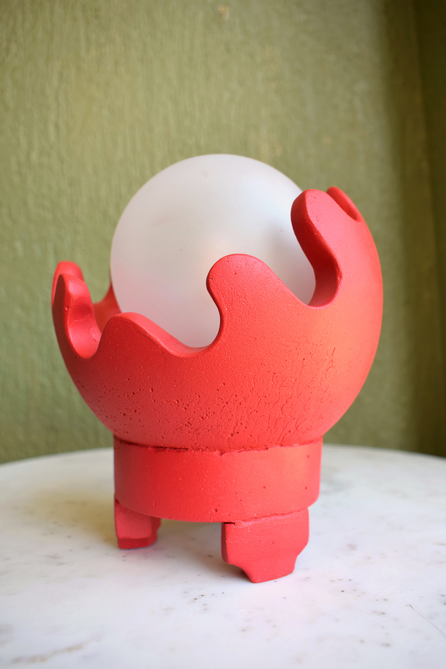 Red Cora | Modern Abstract Table Lamp