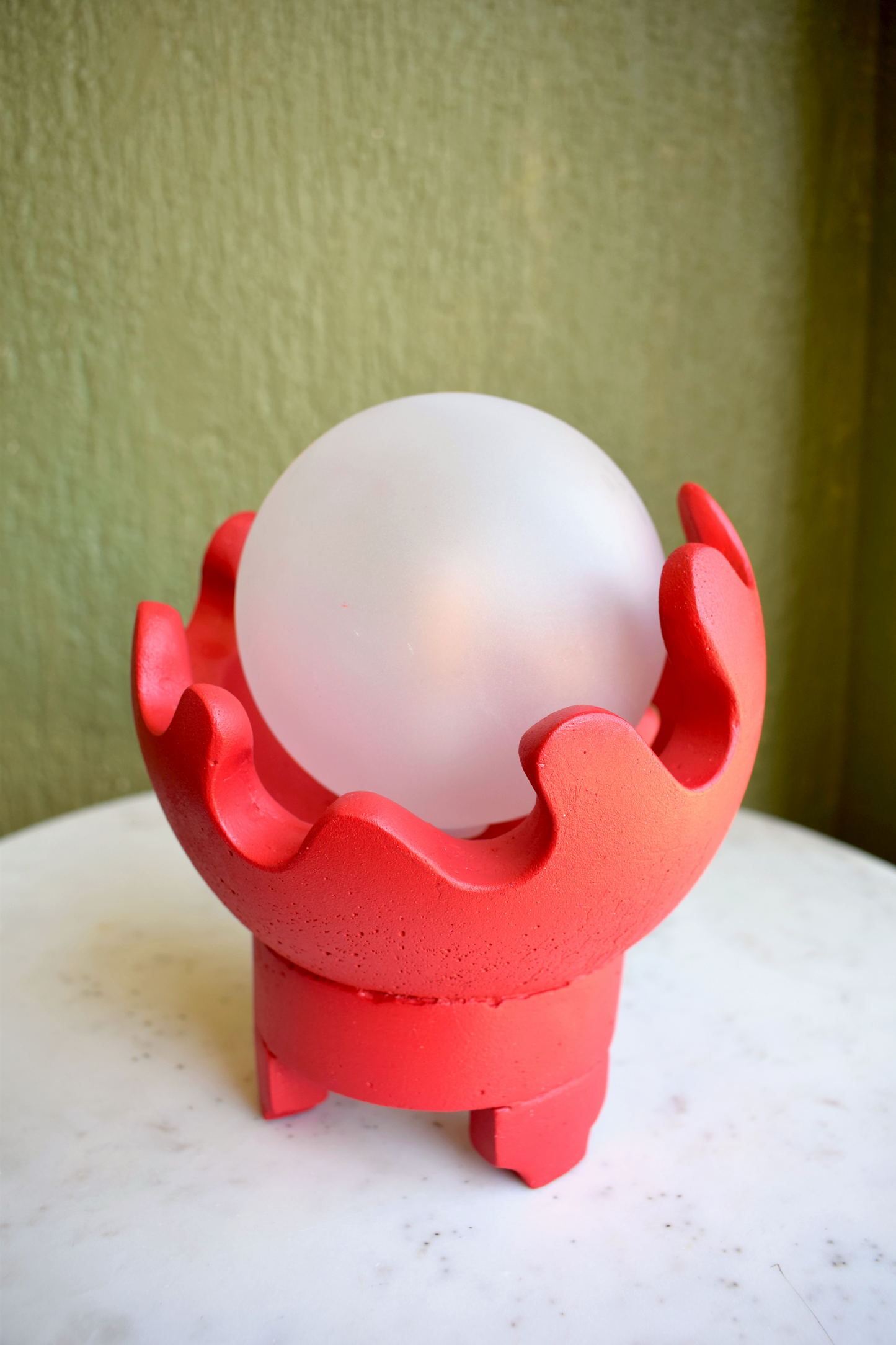 Red Cora | Modern Abstract Table Lamp
