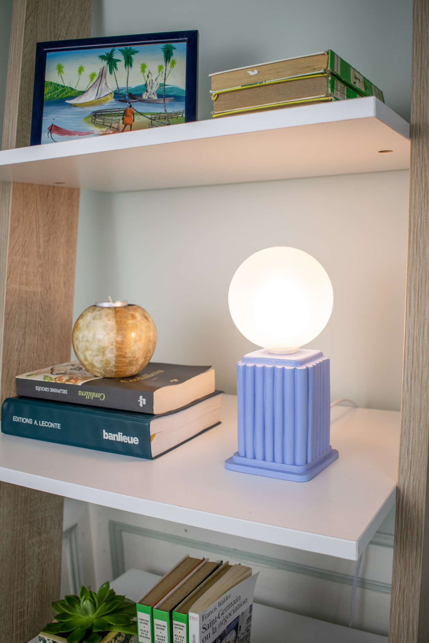 Blue Heera | Modern Scandi Dimmable Table Lamp