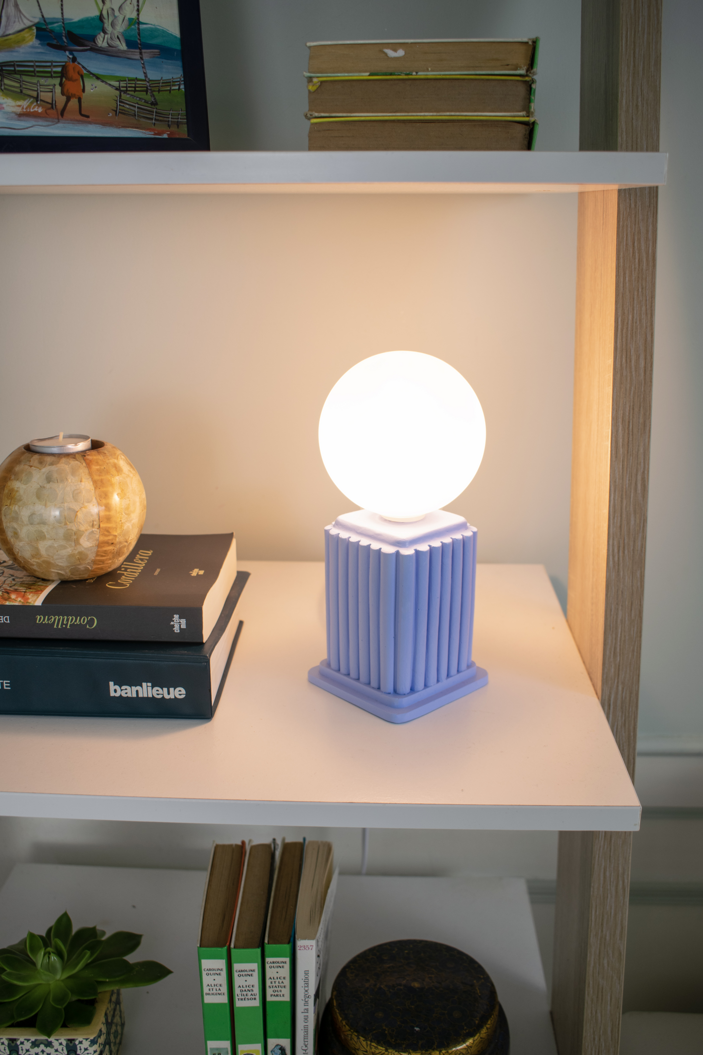 Blue Heera | Modern Scandi Dimmable Table Lamp
