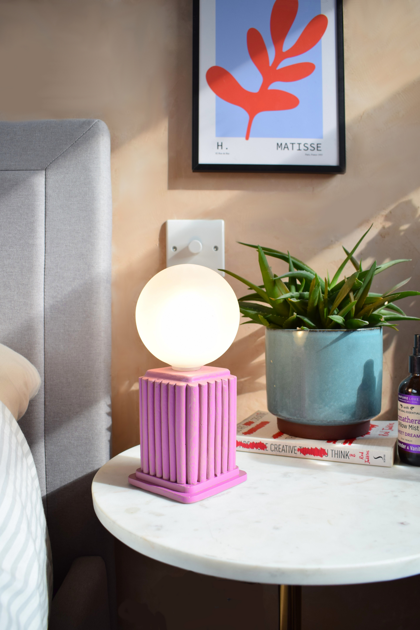 Lilac Heera | Modern Scandi Dimmable Table Lamp