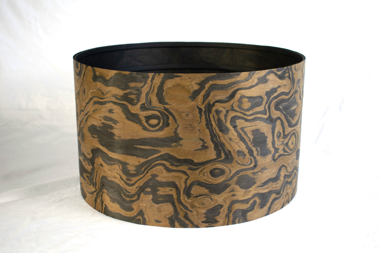 Black and Brown Wavy Abstract Lampshade for Floor Lamps or Table Lamps