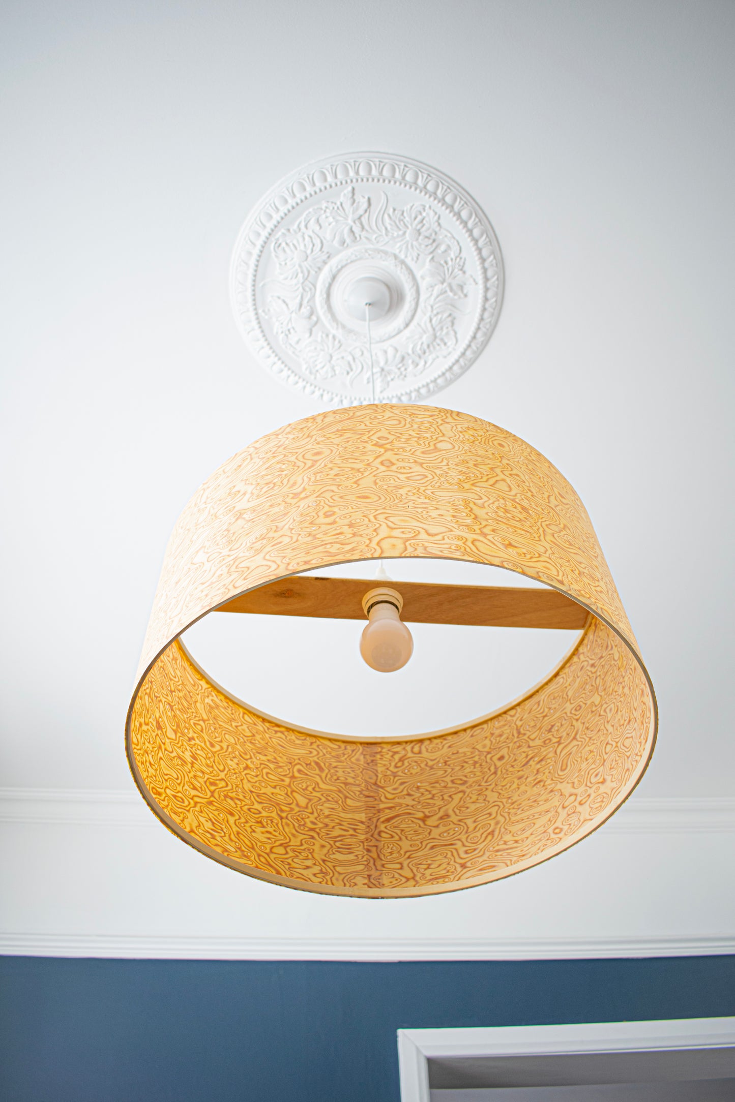 50cm Modern Bird's Eye Wood Ceiling Pendant Lampshade
