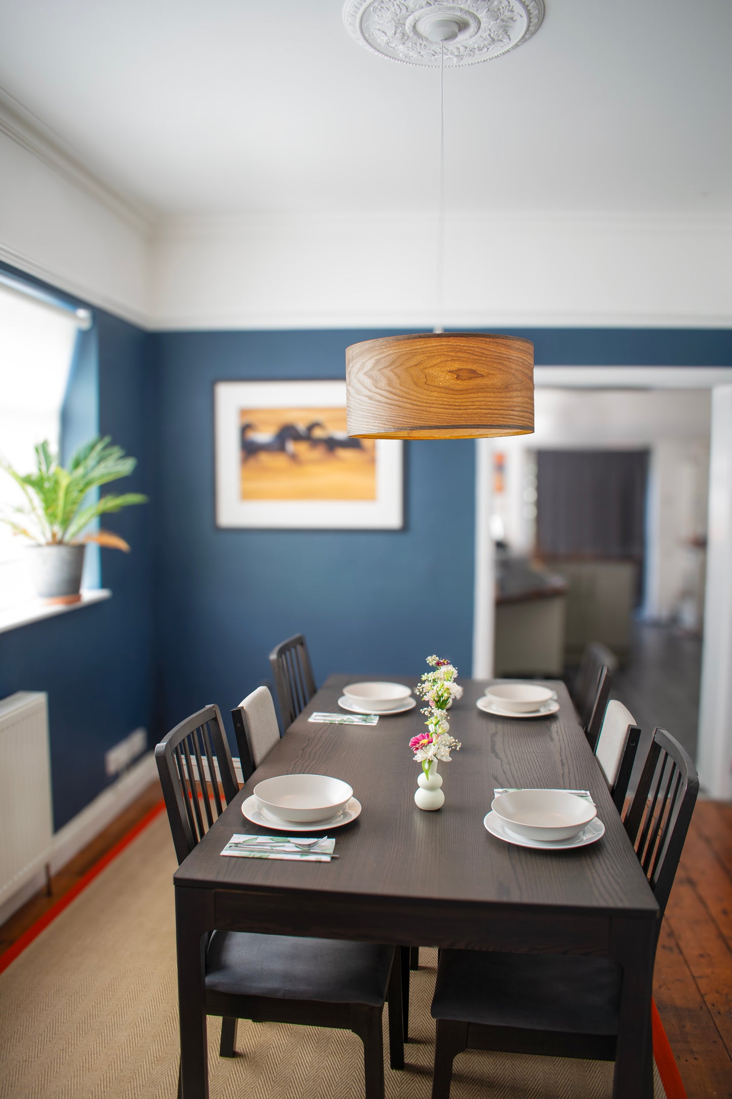 50cm Walnut Wood Ceiling Pendant Lampshade