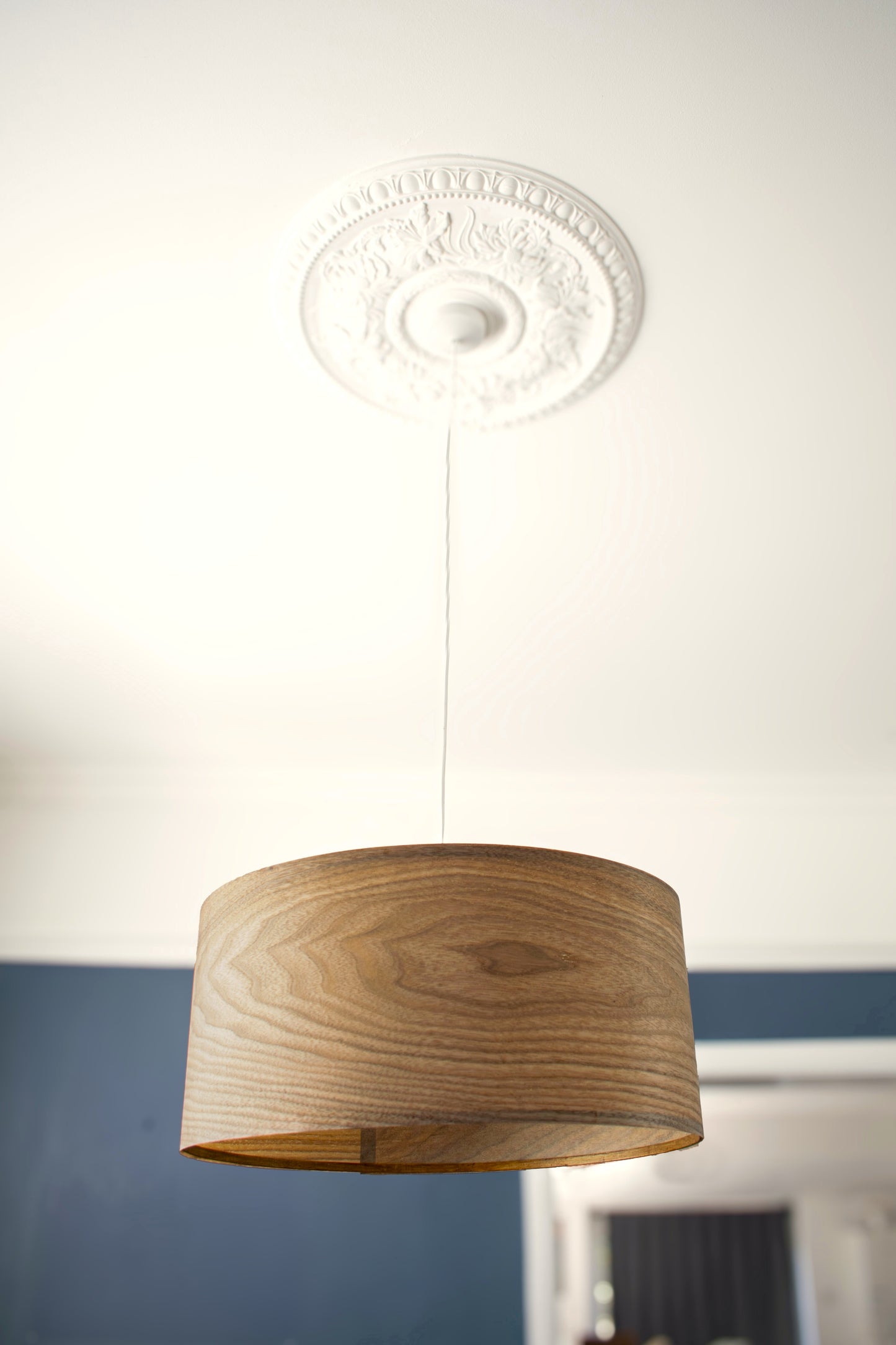 50cm Walnut Wood Ceiling Pendant Lampshade