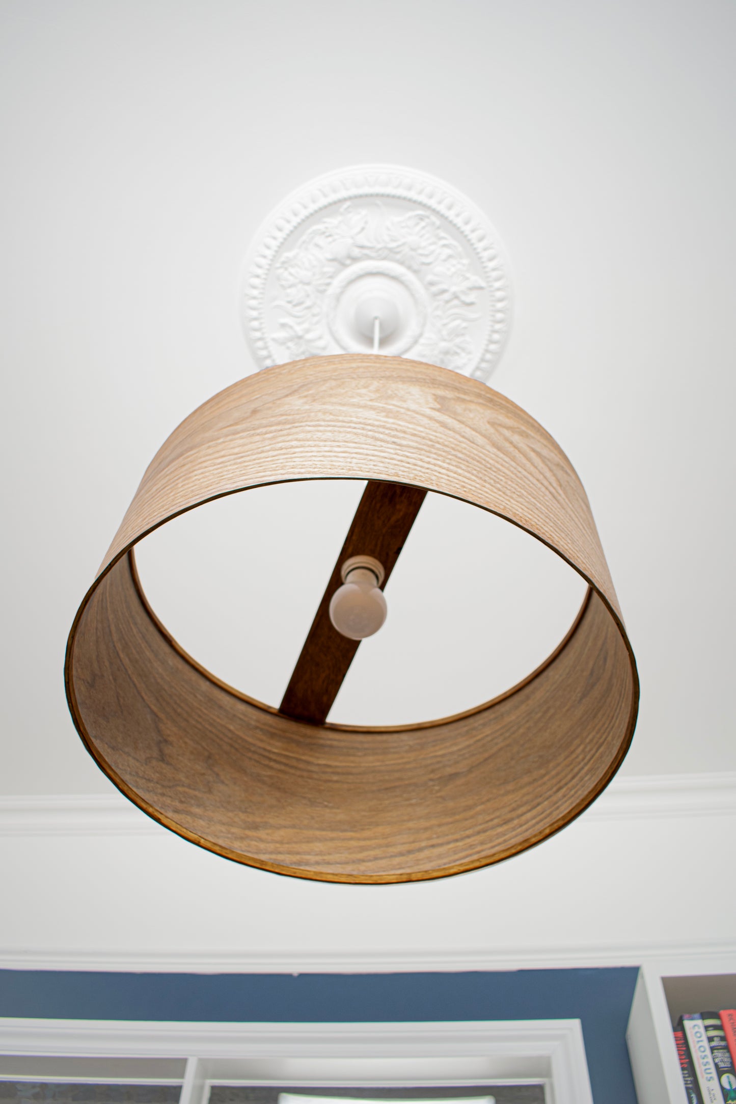 50cm Walnut Wood Ceiling Pendant Lampshade