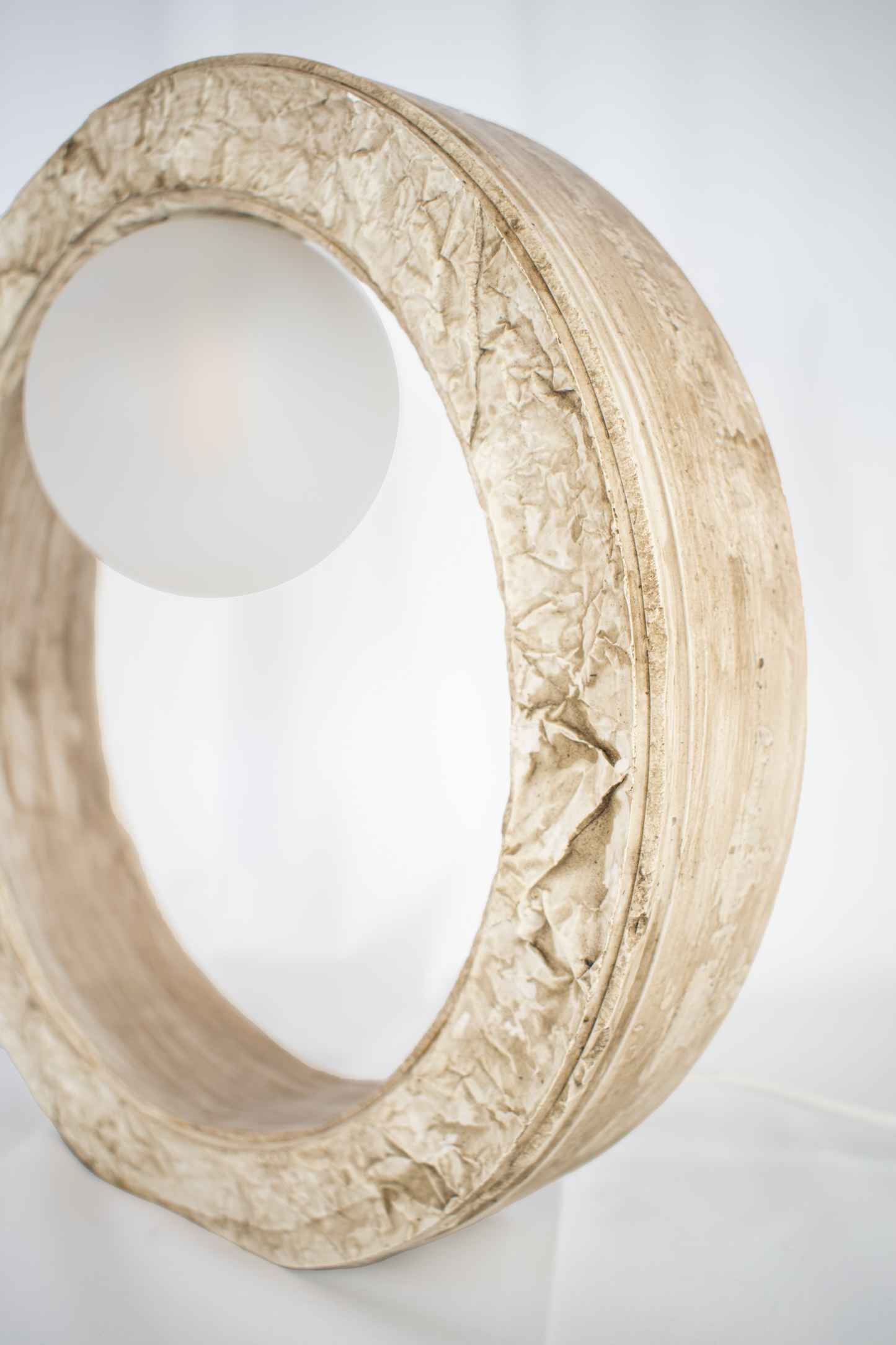 Raeka | Large Stone Effect Accent Table Lamp