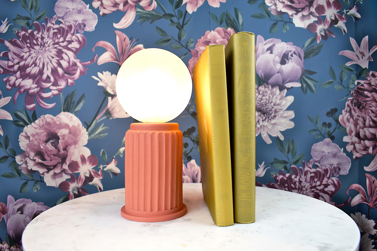 Orange Adeera | Dimmable Round Table Lamps