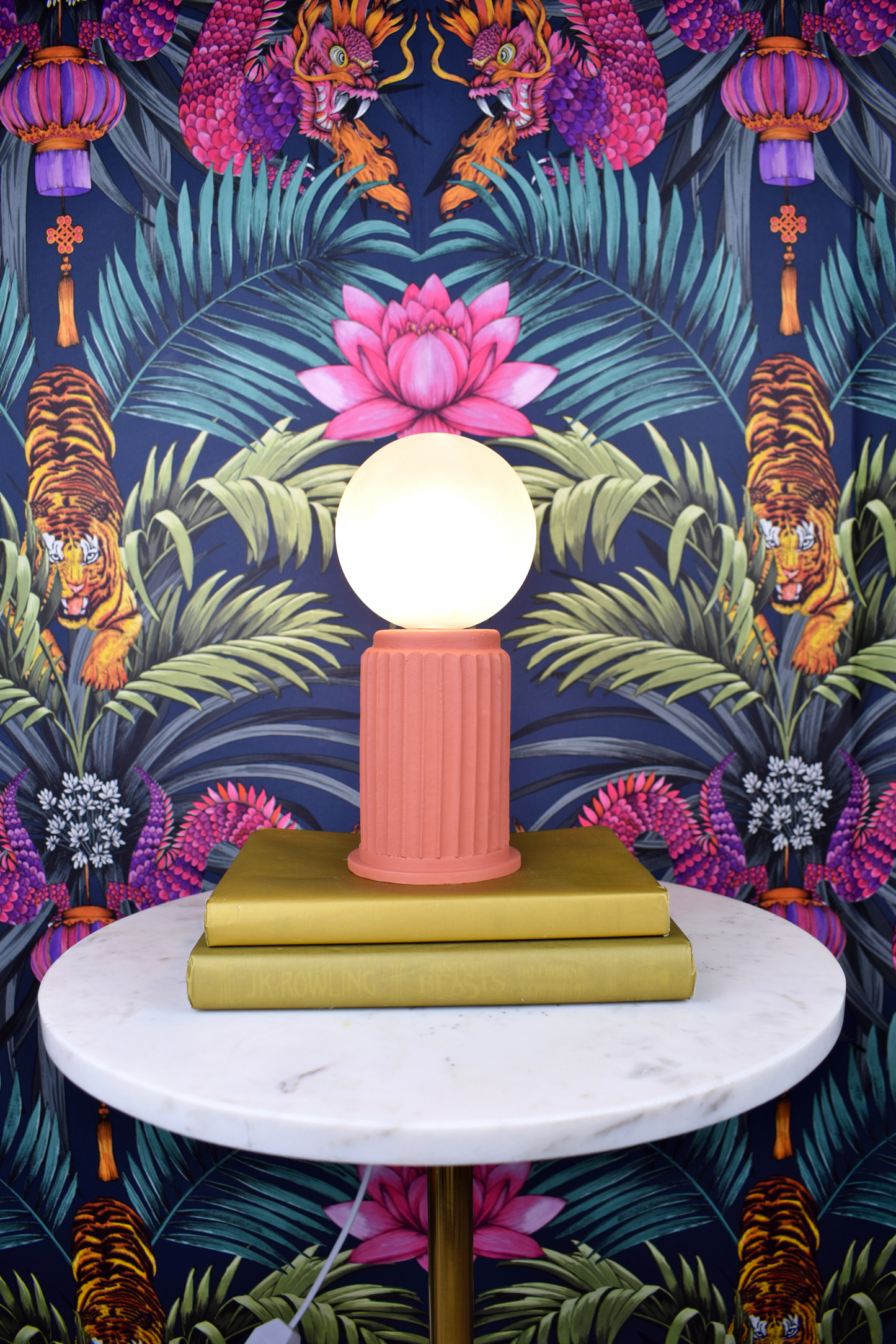 Orange Adeera | Dimmable Round Table Lamps