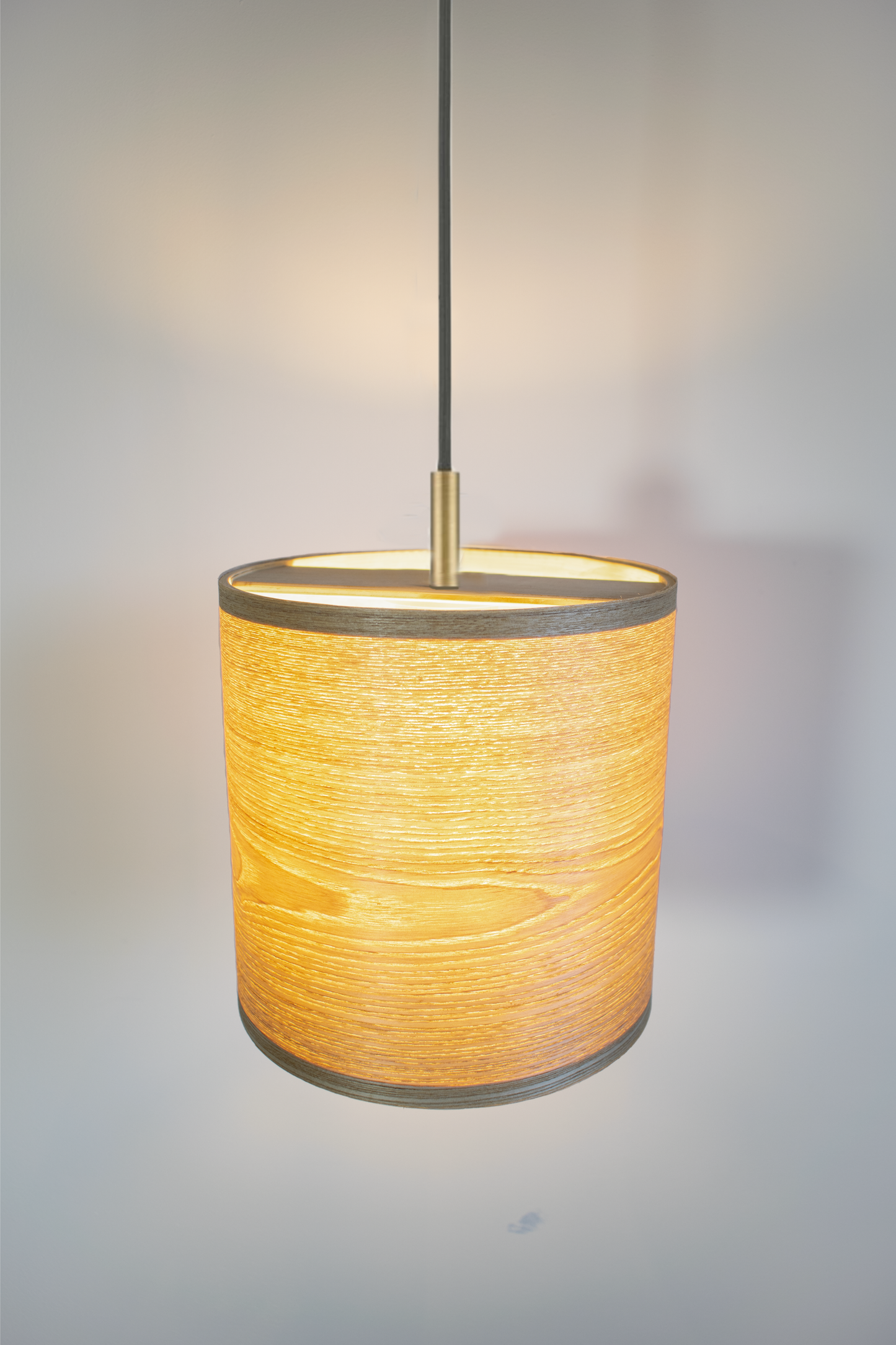 20cm Ash Oak Wood veneer ceiling pendant light shade