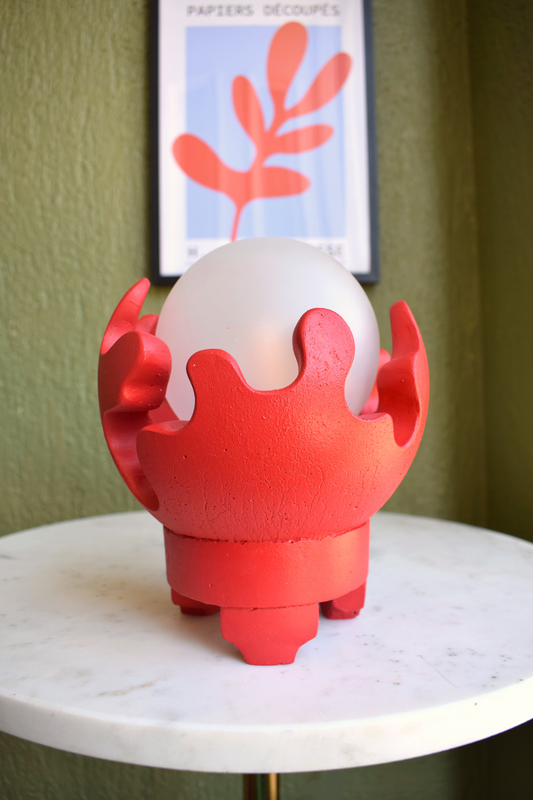 Red Cora | Modern Abstract Table Lamp