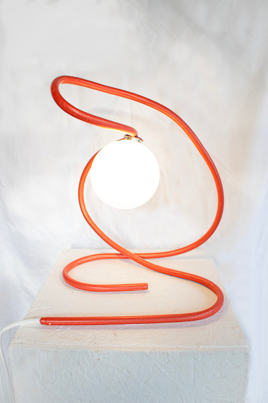 Red Thalia | Large Sculptural Table Lamp