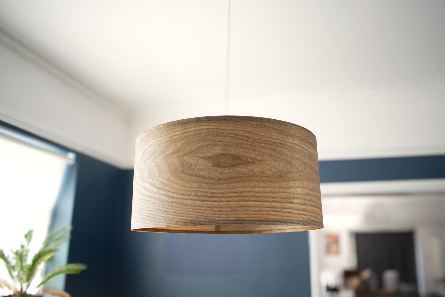50cm Walnut Wood Ceiling Pendant Lampshade