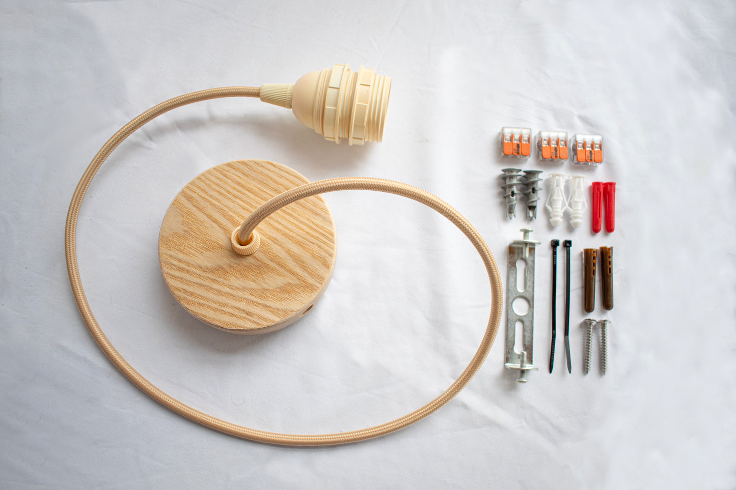 50cm Light Ash Wood Ceiling Pendant Lampshade
