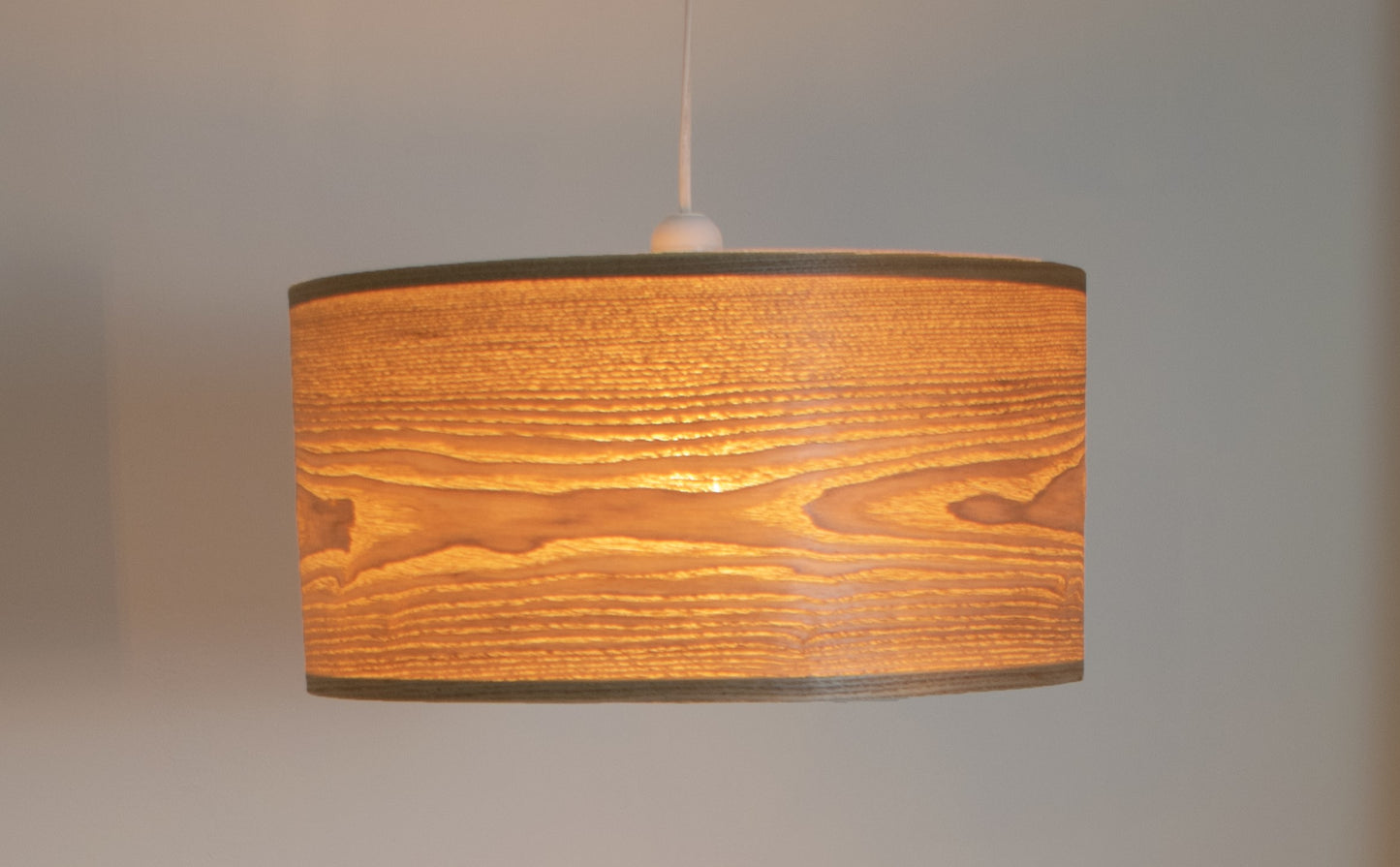 40cm Ash Tree Wood veneer extra large hanging ceiling pendant light shade