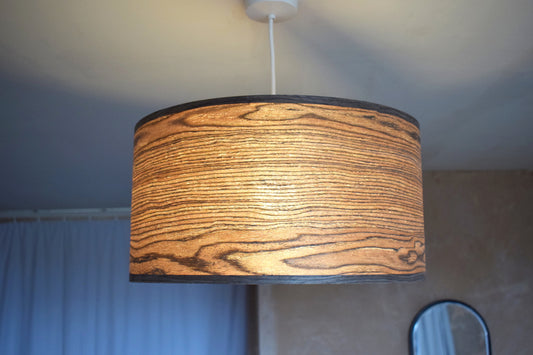 RESERVED FOR AMANDA - 50cm Walnut Pendant Lampshade